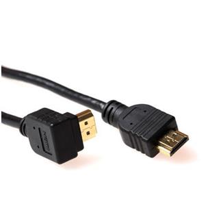 ACT HDMI High-Speed -  1,0 m vinklet HDMI Kabel 30AWG Sort 4K